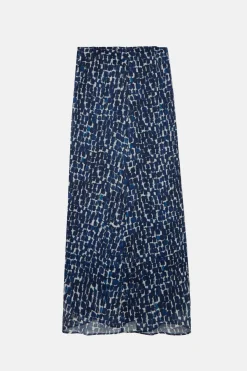 Silbon Falda drapeada estampado Azul Sale