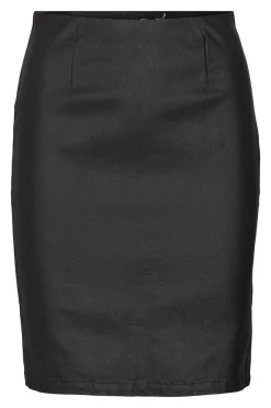 Vero Moda Curve Falda efecto piel talla grande Negro Best