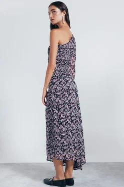 Springfield Falda larga asimétrica negro Outlet