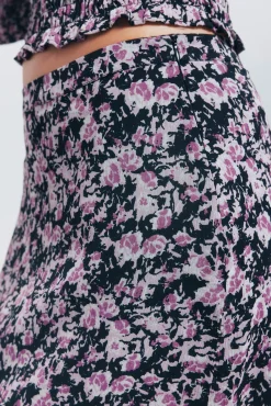 Springfield Falda larga asimétrica negro Outlet