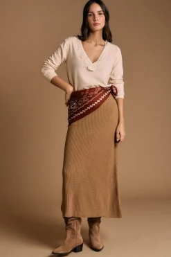 Polín Et Moi Falda larga Miressa Marr&oacute;n New