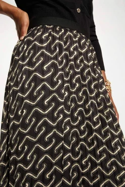 Morgan Falda larga plisada Multicolor Best