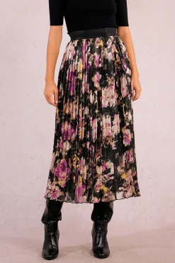 Molly Bracken Falda larga plisada con estampado Multicolor Sale