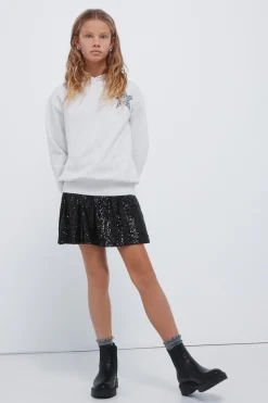 Springfield Kids Falda lentejuelas niña negro Best