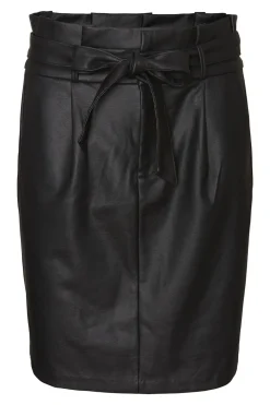 Vero Moda Curve Falda midi encerada talla grande Negro New