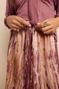 Slowlove Falda midi estampada Estampado marr&oacute;n Hot