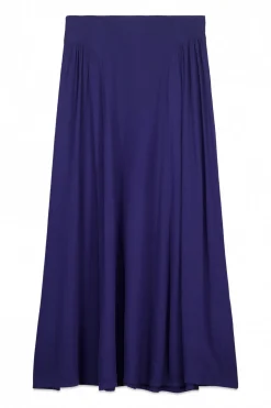 Slowlove Falda midi evasé Azul Best