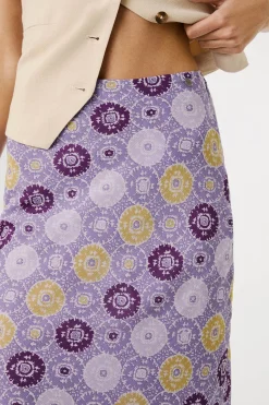 Pepe Jeans Falda midi fluida con estampado. morado/lila Hot