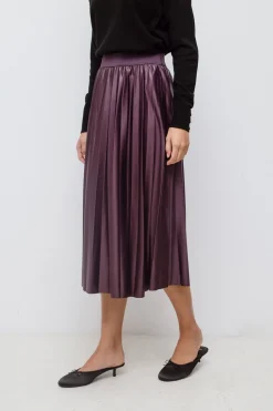 Vila Falda midi plisada Vino New