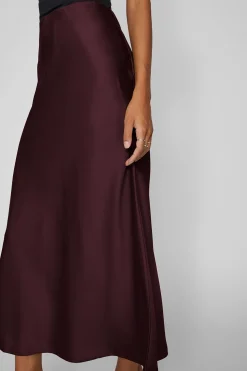 Vila Falda midi satén Vino Discount