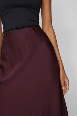 Vila Falda midi satén Vino Discount