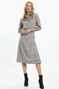 Vero Moda Falda midi vuelo Gris Hot