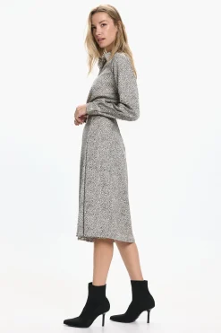 Vero Moda Falda midi vuelo Gris Hot