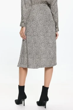Vero Moda Falda midi vuelo Gris Hot