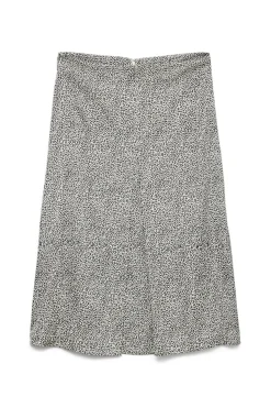 Vero Moda Falda midi vuelo Gris Hot