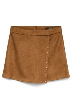 Vero Moda Falda pantalón corta efecto ante Marrón Sale