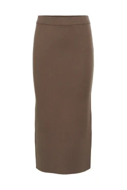 Object Falda punto midi Marr&oacute;n Outlet