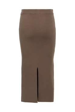 Object Falda punto midi Marr&oacute;n Outlet