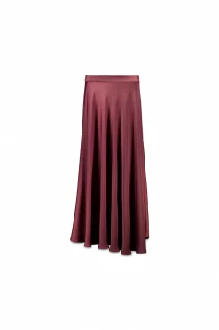Slowlove Falda satinada Granate Sale