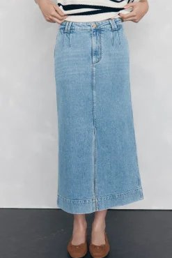 Pedro del Hierro Falda vaquera Azul Best