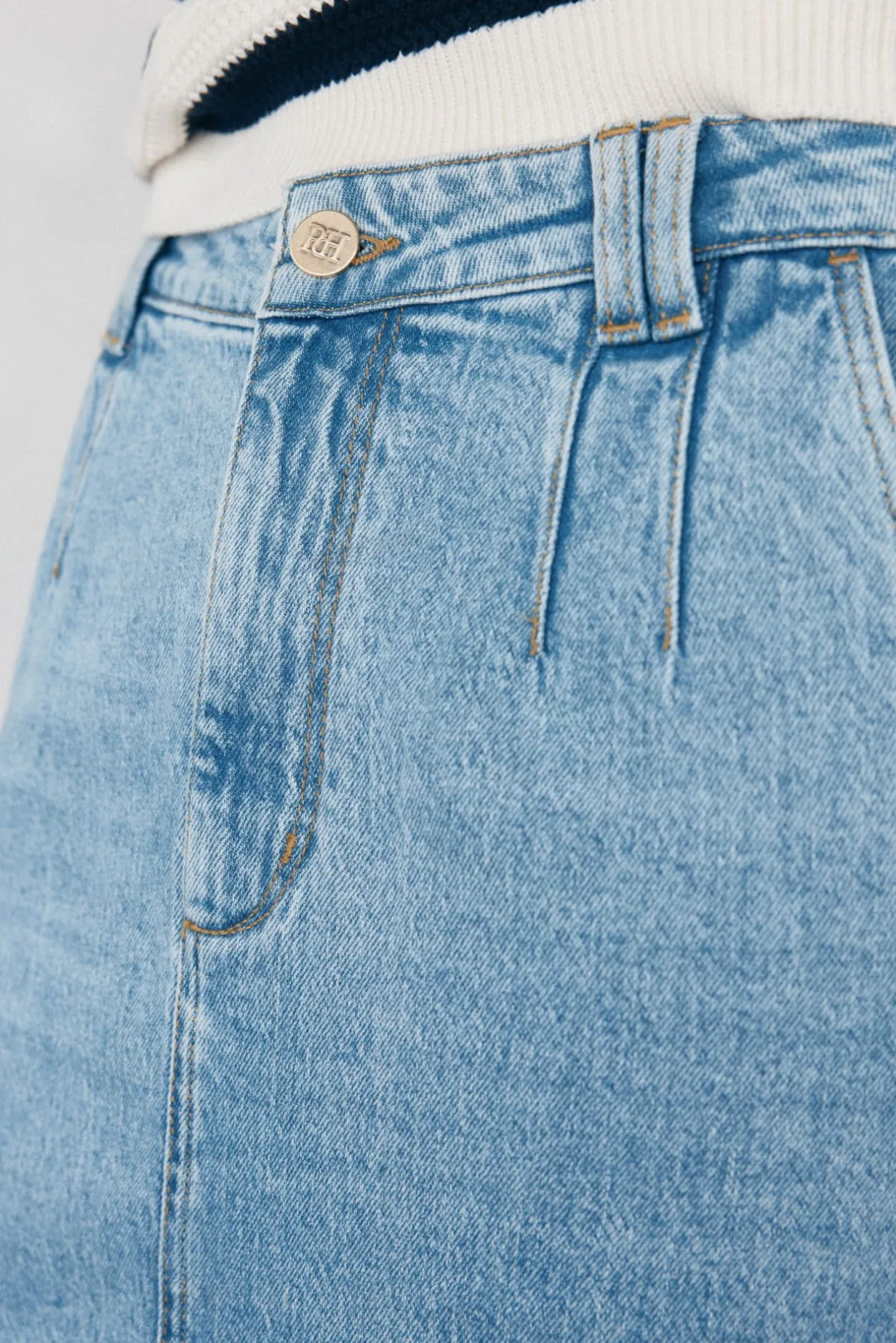 Pedro del Hierro Falda vaquera Azul Best