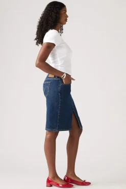 Levi's Falda vaquera Low Midi Levis® Azul oscuro Hot