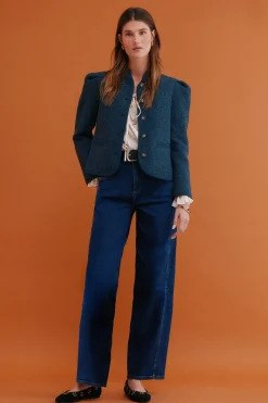 Hoss Intropia Fernanda. Abrigo estilo austriaca Azul Online