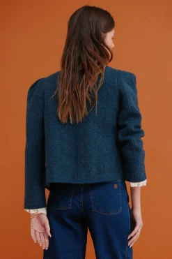 Hoss Intropia Fernanda. Abrigo estilo austriaca Azul Online