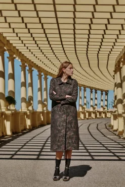 Hoss Intropia Fiorella. Levita jacquard Gris oscuro Online