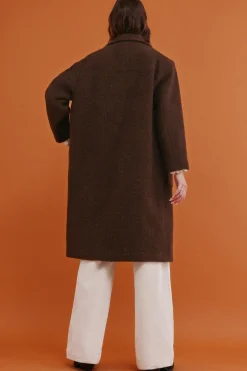 Hoss Intropia Flora. Abrigo con bolsillos Marron Best