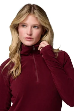 Columbia Forro polar con media cremallera burdeos Outlet