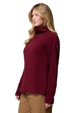 Columbia Forro polar con media cremallera burdeos Outlet