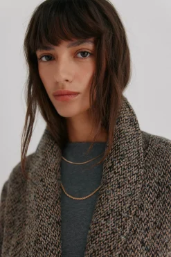 Hoss Intropia Fátima. Abrigo con solapa Marfil Best