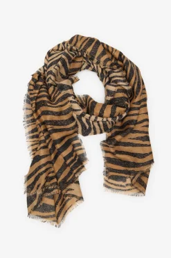 Cortefiel Fular con estampado de cebra Estampado marrón Sale