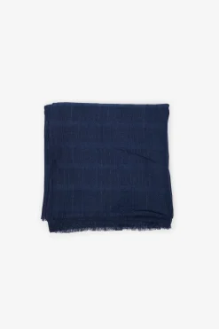 Cortefiel Fular estructura lurex Azul marino New