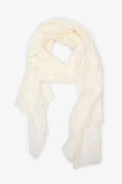 Cortefiel Fular estructura lurex Marfil