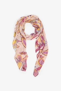 Cortefiel Fular flores Rosa