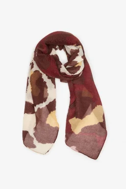 Cortefiel Fular plisado Estampado marrón New