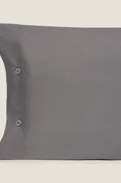 Textura Funda almohada algodón orgánico. Cama 135-140cm. gris Sale