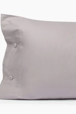 Textura Funda almohada algodón percal. Cama 135-140cm. gris Sale