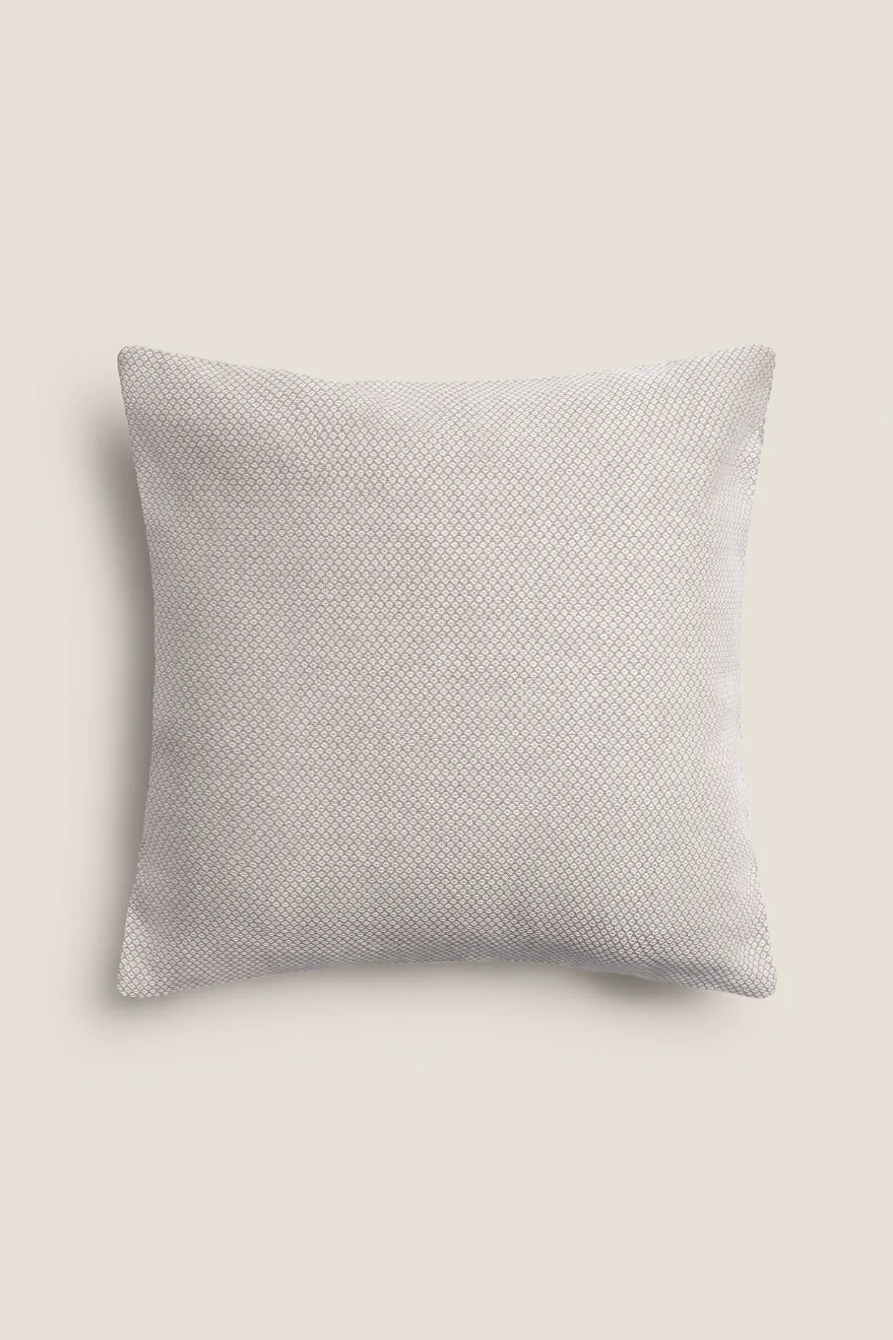 Textura Funda cojín algodón bicolor 45x45cm. beige Clearance