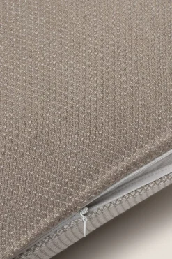 Textura Funda cojín algodón bicolor 45x45cm. beige Clearance