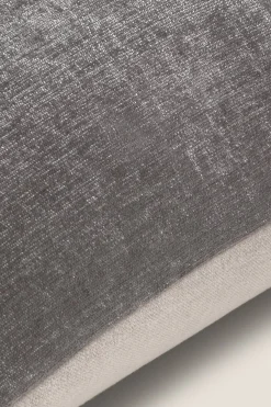Textura Funda cojín terciopelo algodón 45x45cm. gris Online