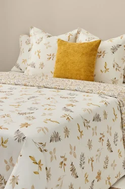 Textura Funda nórdica algodón hojas en rama estampado Discount