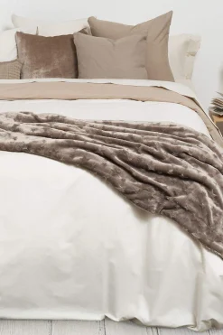 Textura Funda nórdica algodón percal reversible. Cama 150-160cm. beige