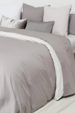 Textura Funda nórdica algodón percal reversible. Cama 150-160cm. gris Discount
