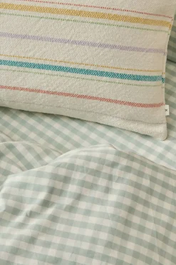 Textura Funda nórdica de cuadros vichy turquesa Clearance