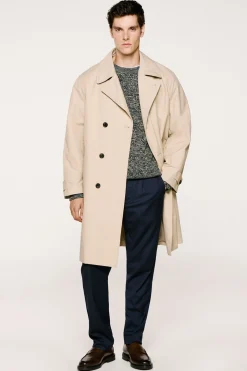 Selected Gabardina algodón orgánico Beige