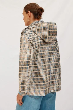 Cortefiel Gabardina corta con vuelo Multicolor New