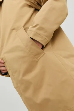 Jack & Jones Gabardina cuello italiano marr&oacute;n Sale